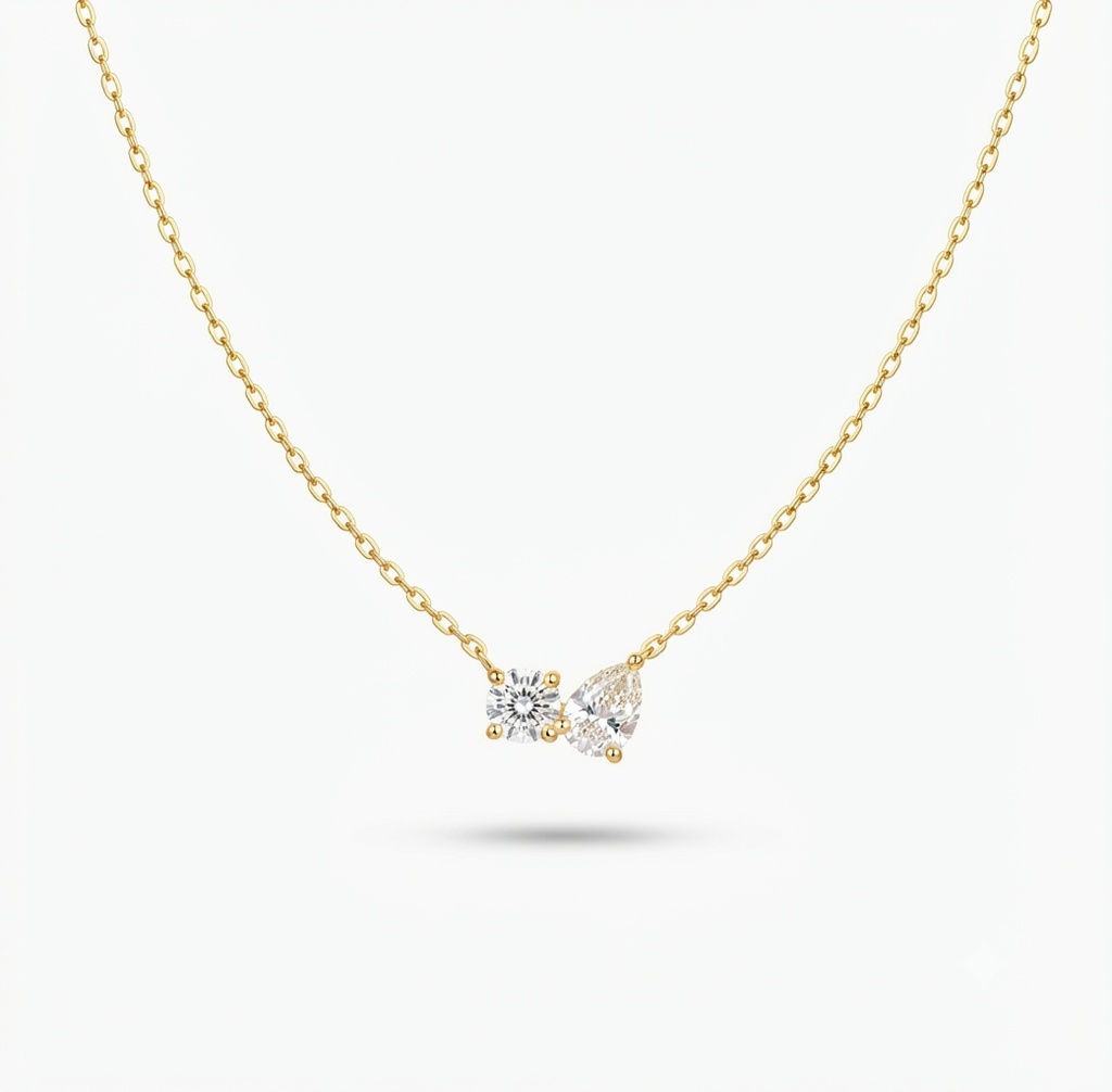 two-stone necklace