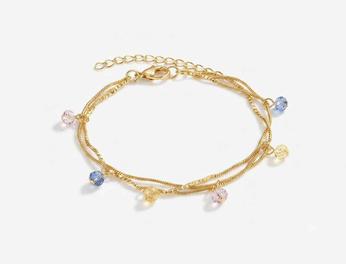 twist bead bracelet