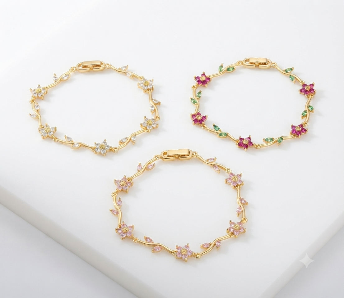 Flower girl bracelet