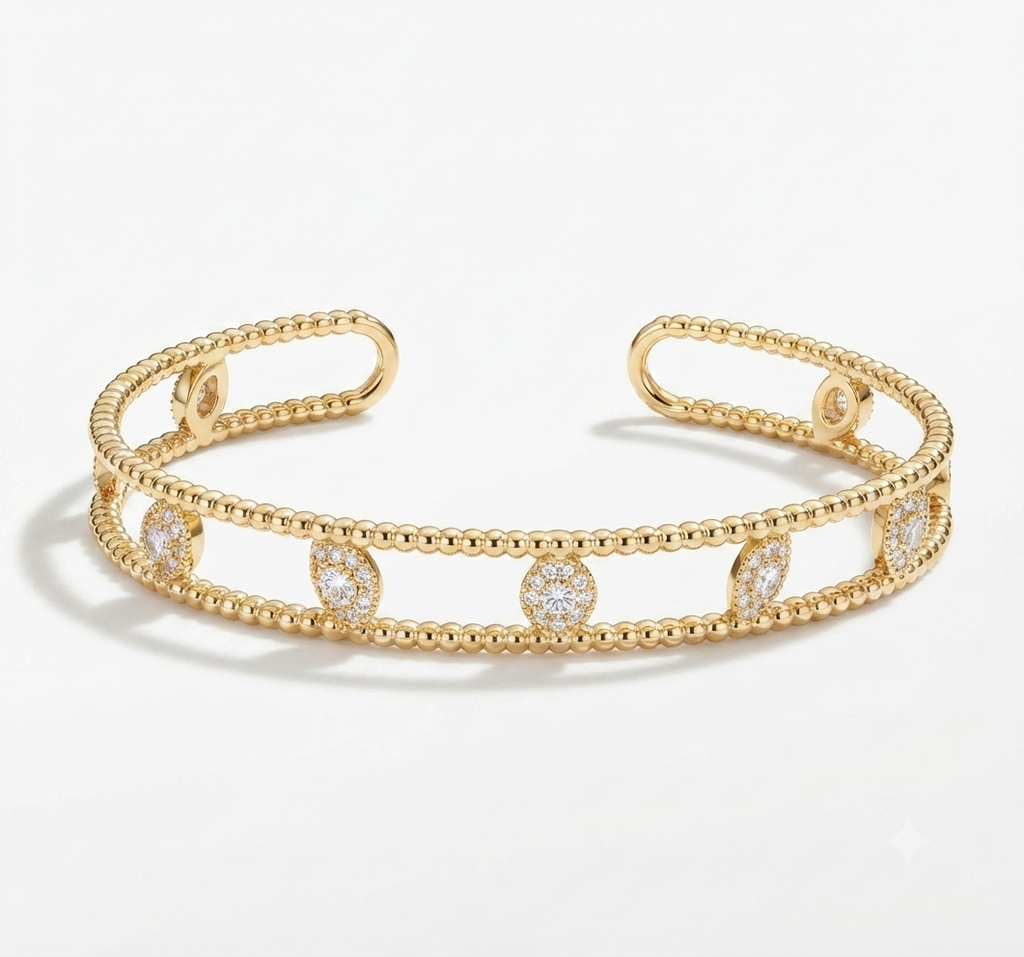 Hollowed out cuff