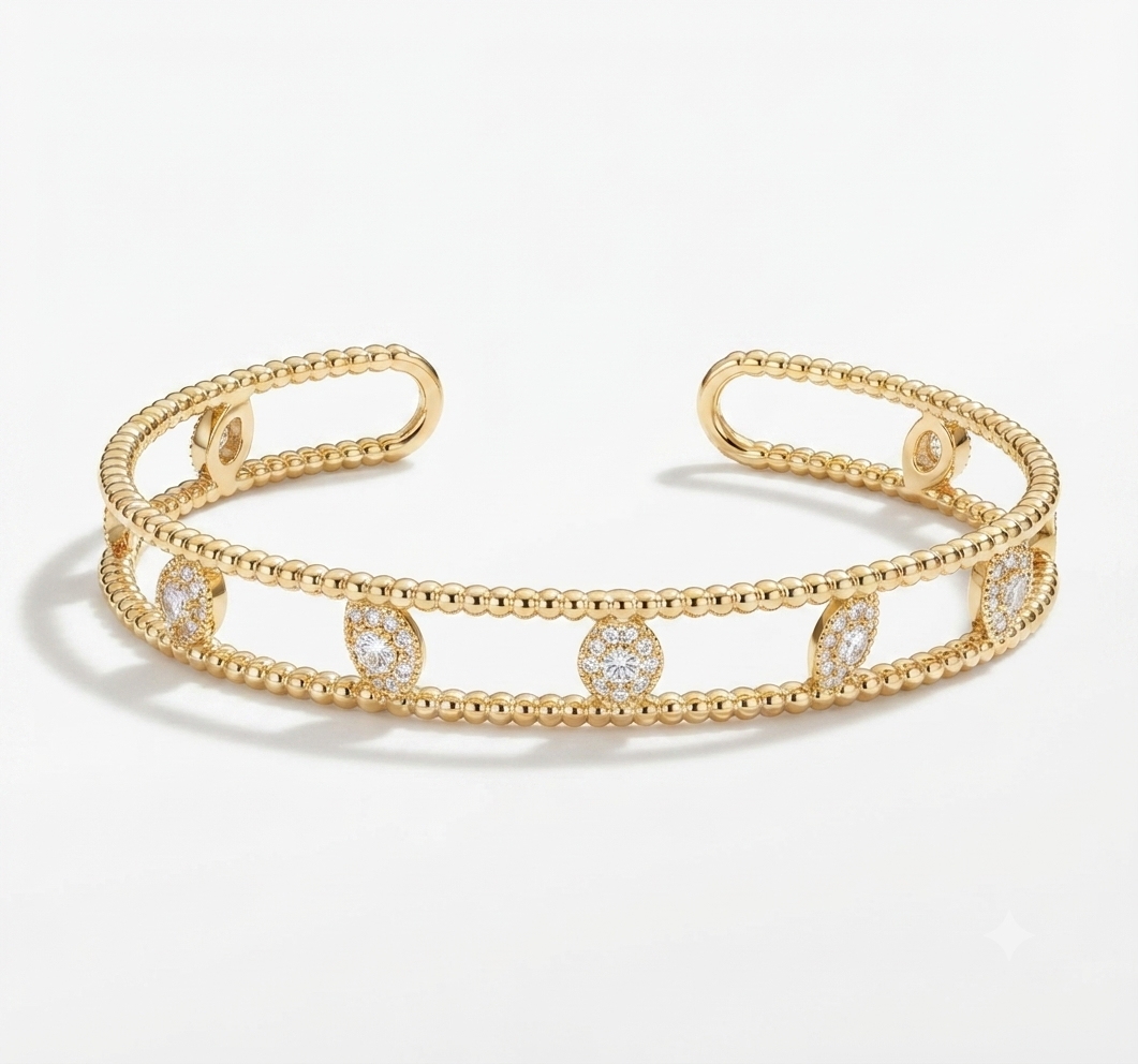 Hollowed out cuff