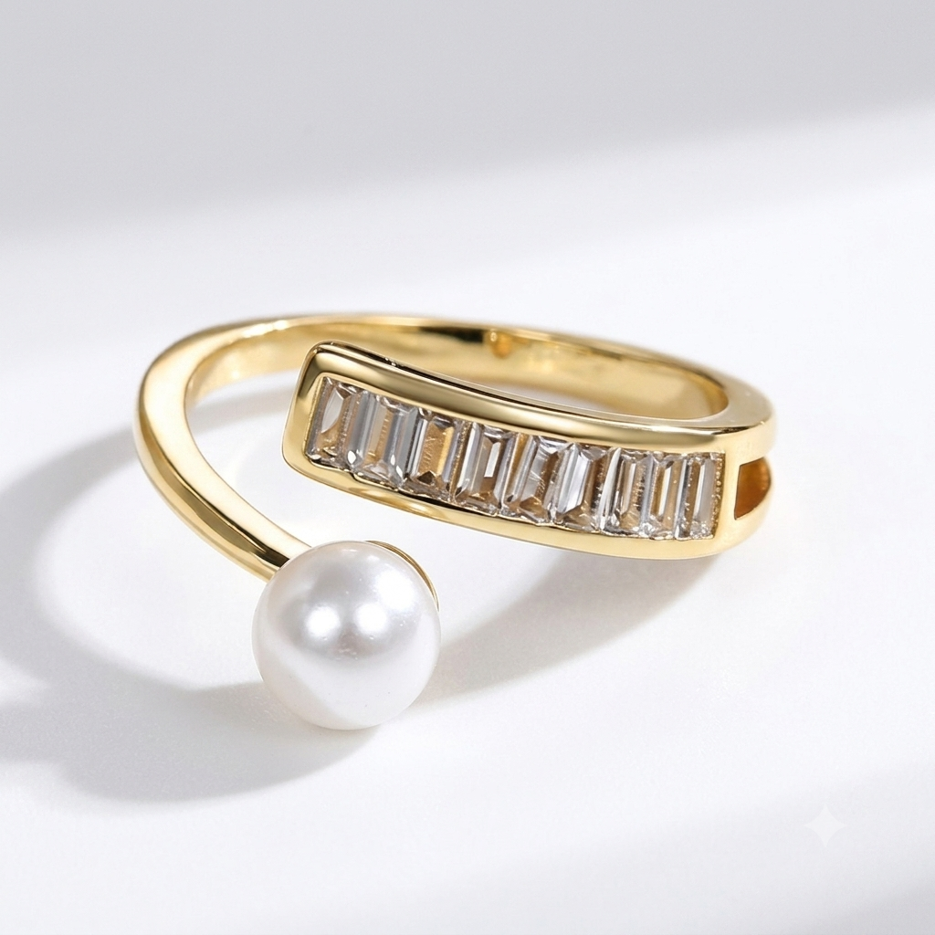Pearl wrap ring