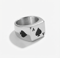 Ace of spades ring