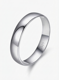 S925 curved ring