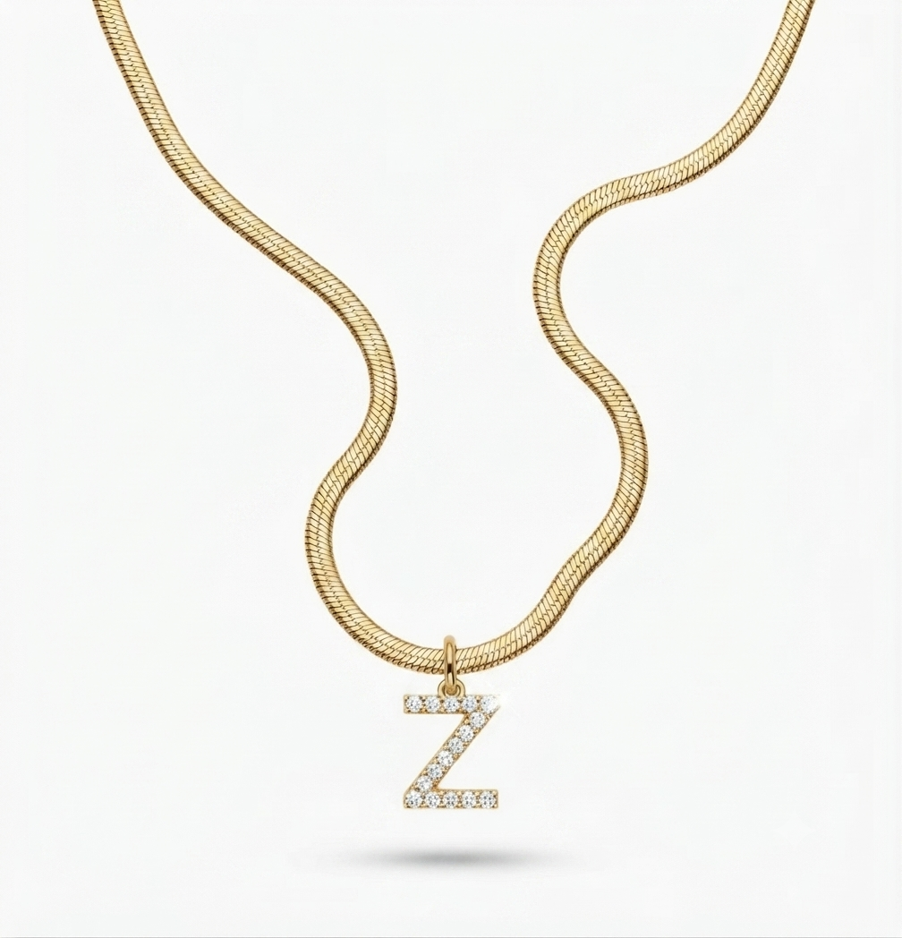Sleek initial necklace
