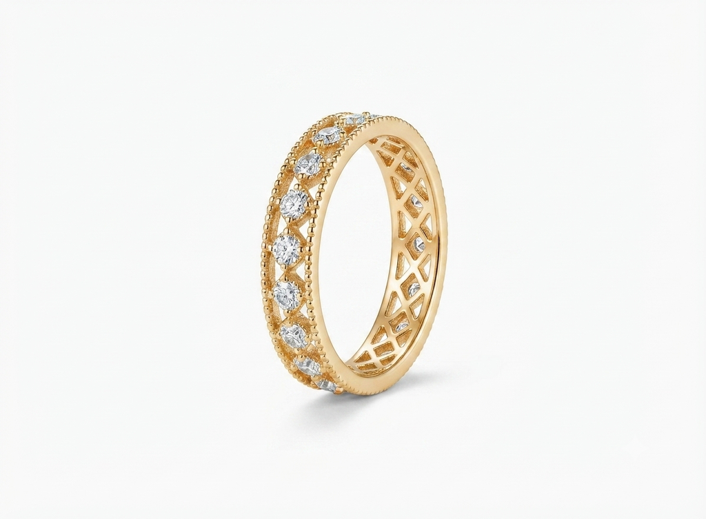 essential cubic zirconia ring