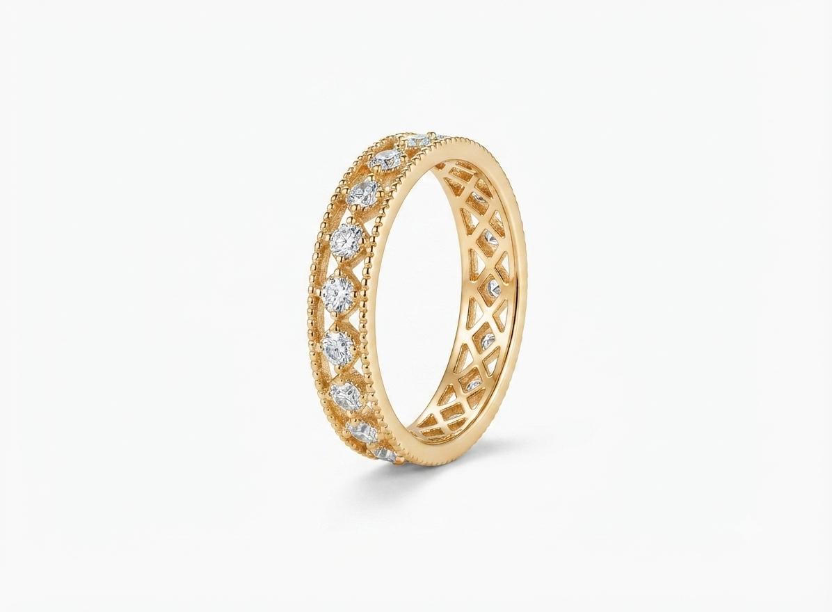 essential cubic zirconia ring