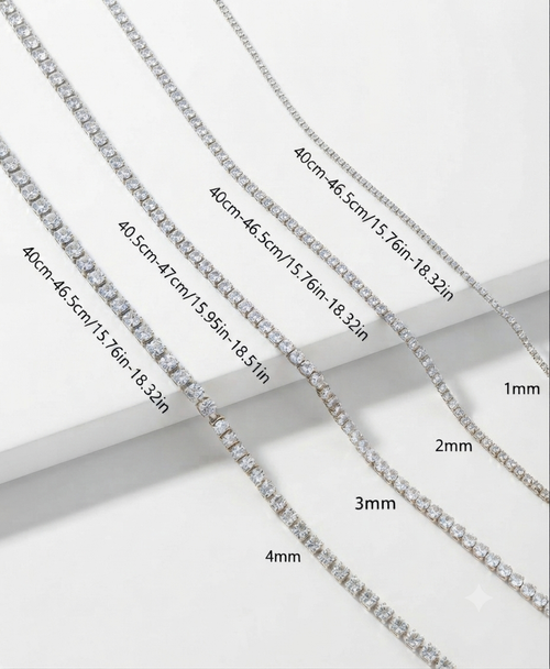 AAA tennis necklace￼