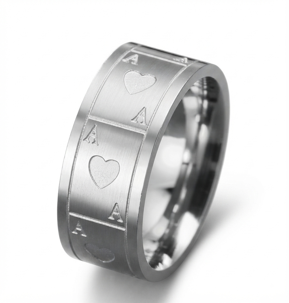 Ace of hearts ring