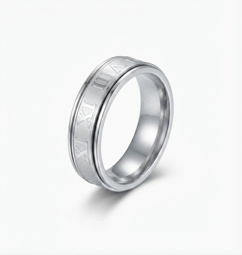 Roman numerals ring