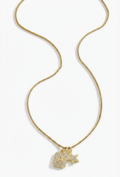 Star girl initial necklace