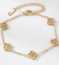 diamond clover bracelet