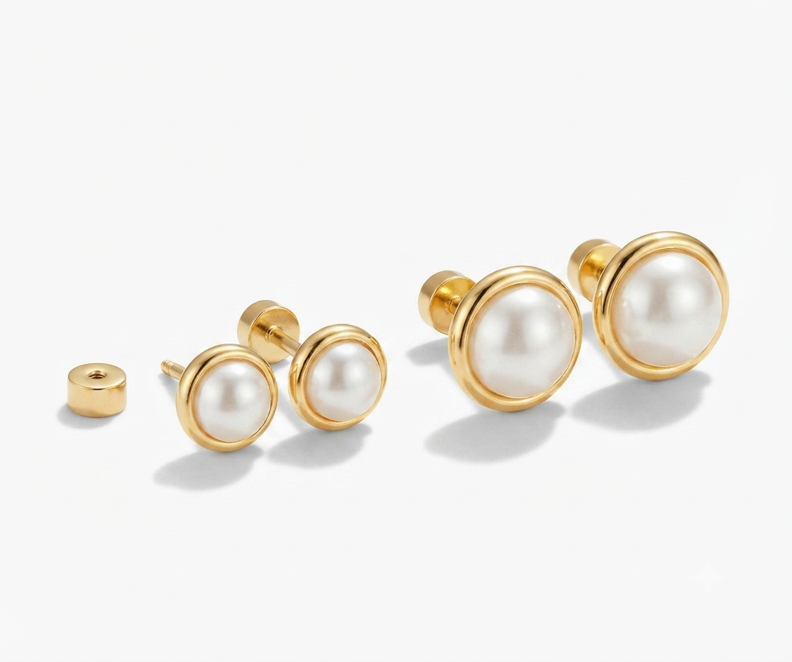 Old money pearl earrings