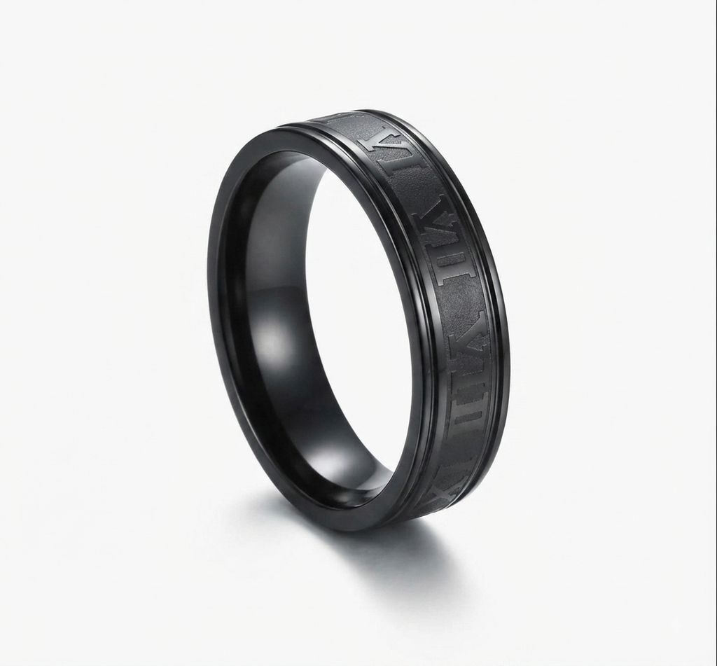 Roman numerals ring
