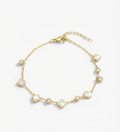 dainty clover bracelet
