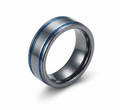 Blue striped ring