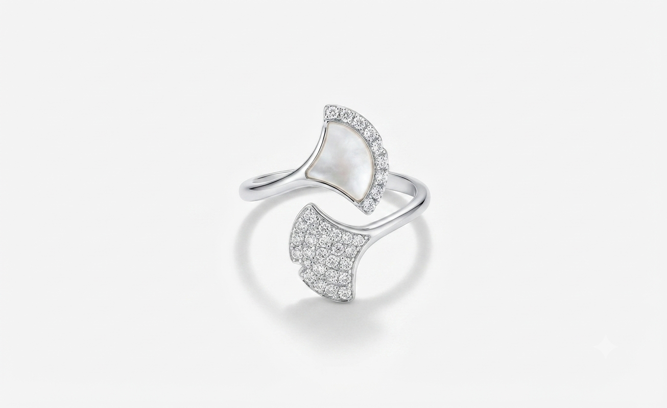 Pearlescent wrap ring