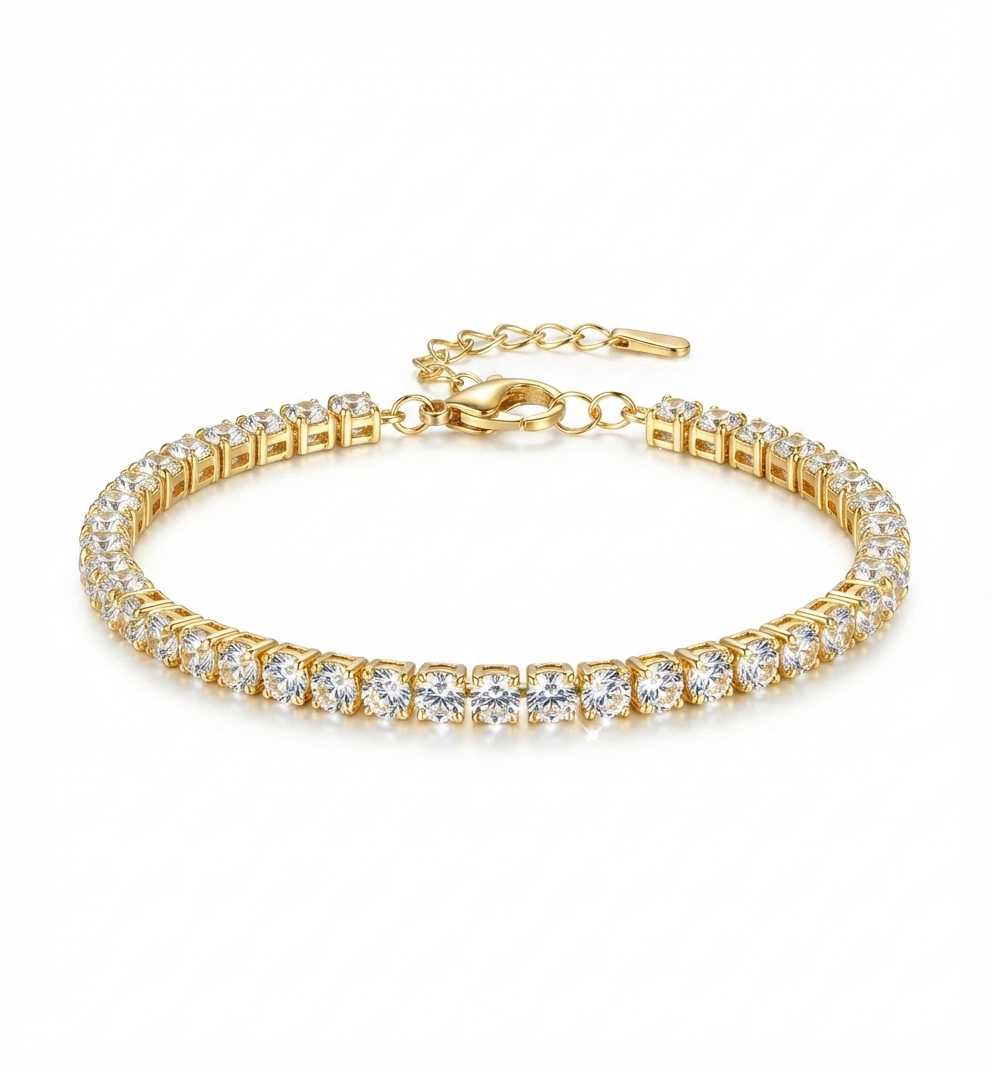Clasp tennis bracelet