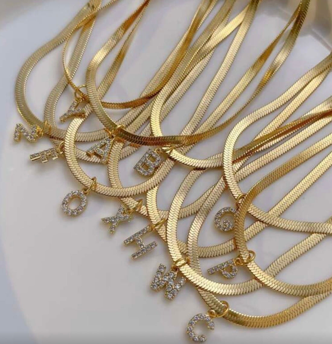 Sleek initial necklace