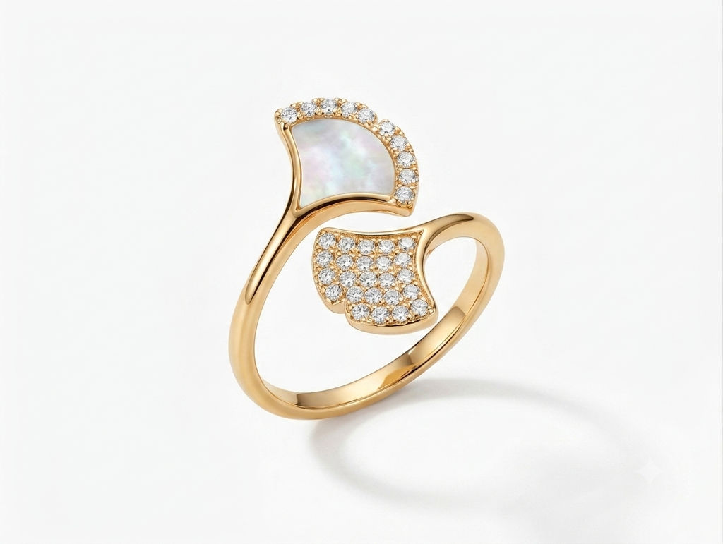 Pearlescent wrap ring