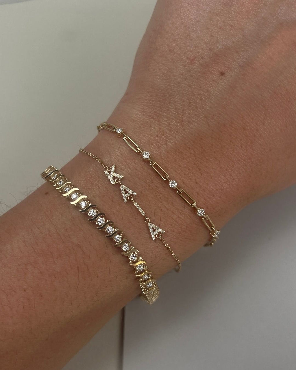 KAIA bracelet stack.