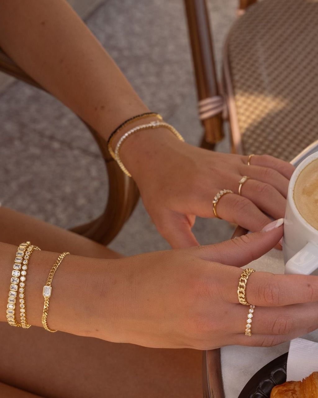 KAIA bracelet stack.
