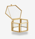 Glass jewelry box
