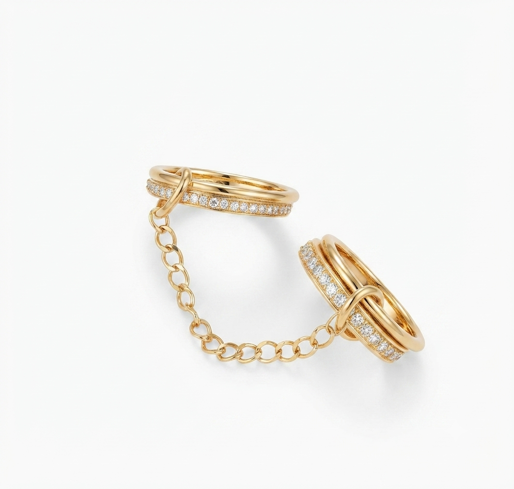 Basics chain double ring