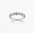 S925 clover cool tones ring