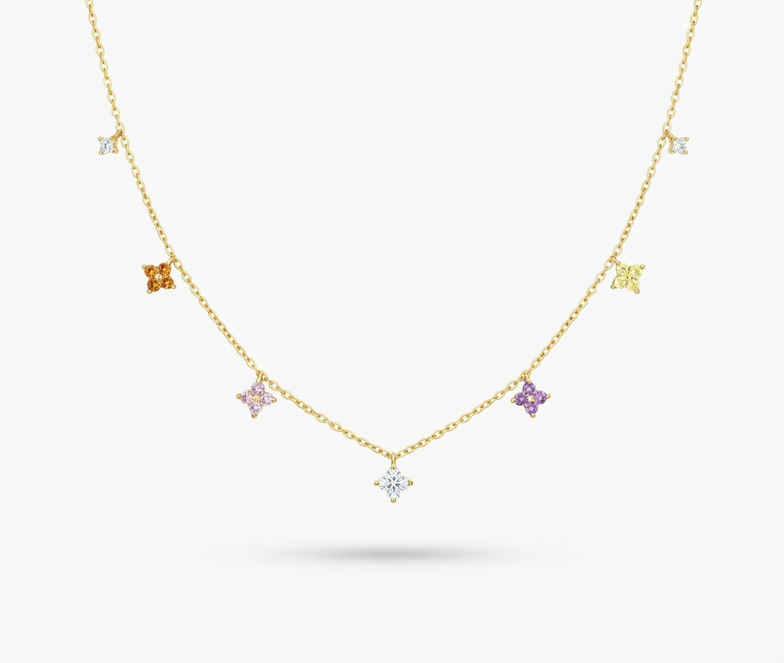S925 lucky girl autumn necklace