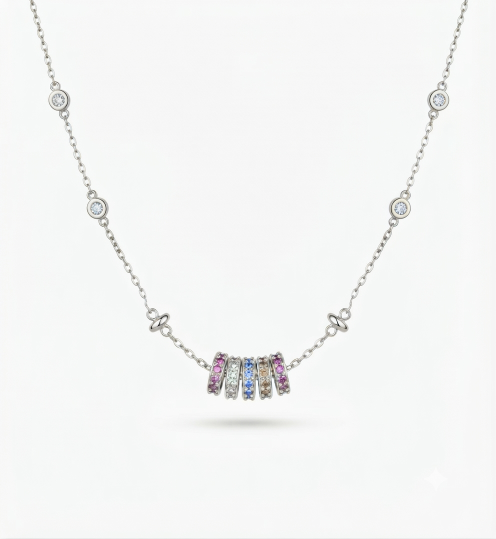 S925 frootloops necklace